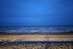 Worthing beach, night