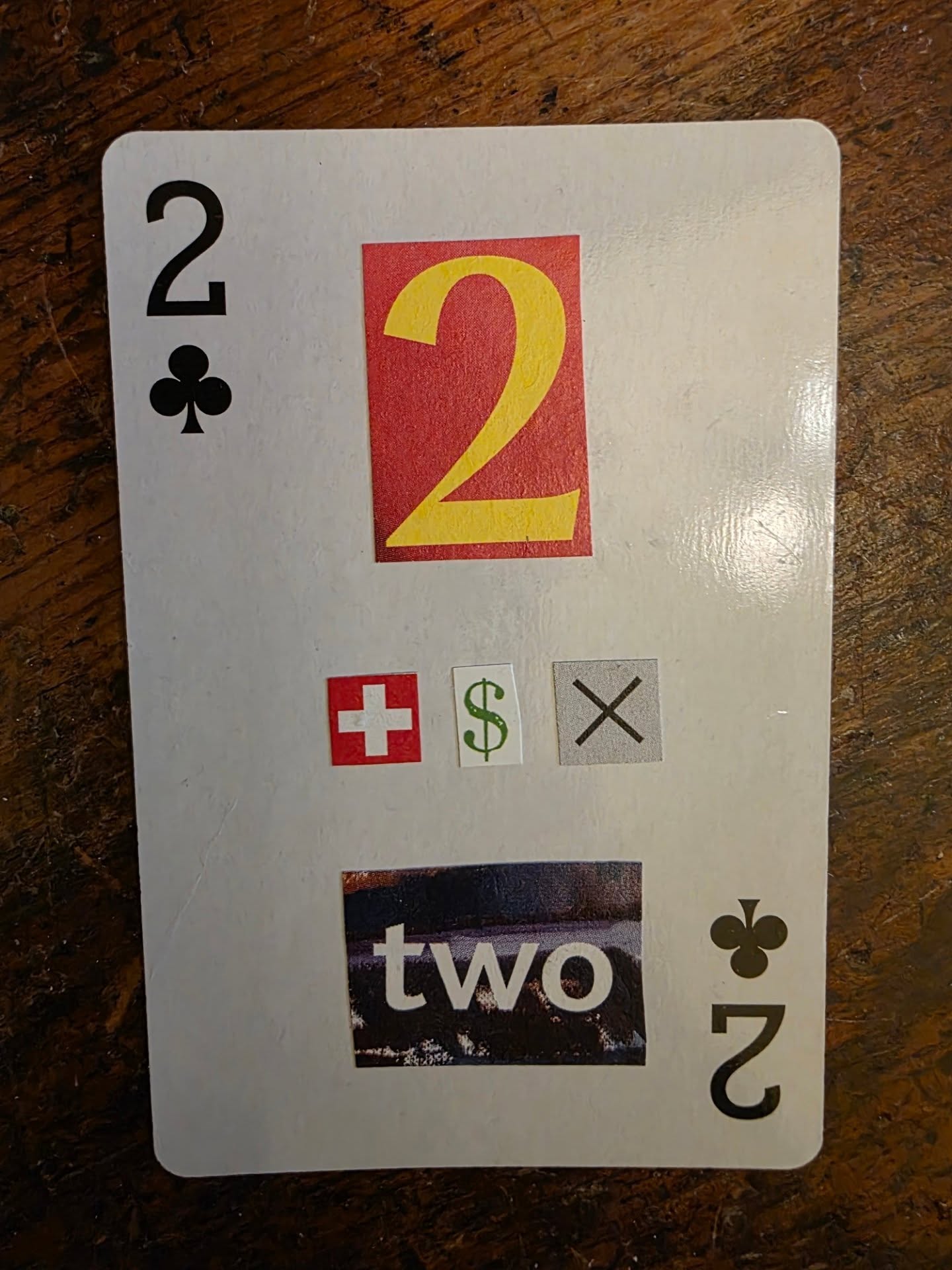 Playing card mini collage, 25/2: Two of Clubs.
.
.
.
.
.
#collageart #collageartist #analoguecollage #playingcardcollage #minicollage